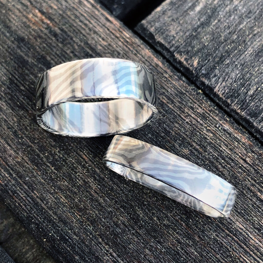 Mokume Gane Ring und Uhrenschlaufe