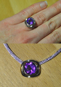 Ring zu Anhänger 1 amethyst kl1