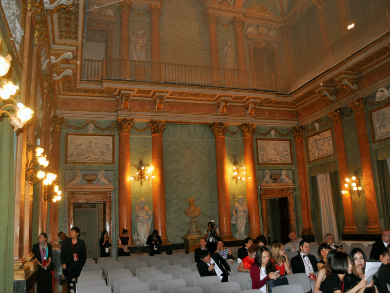 In diesem Saal findet die Preisverleihung statt