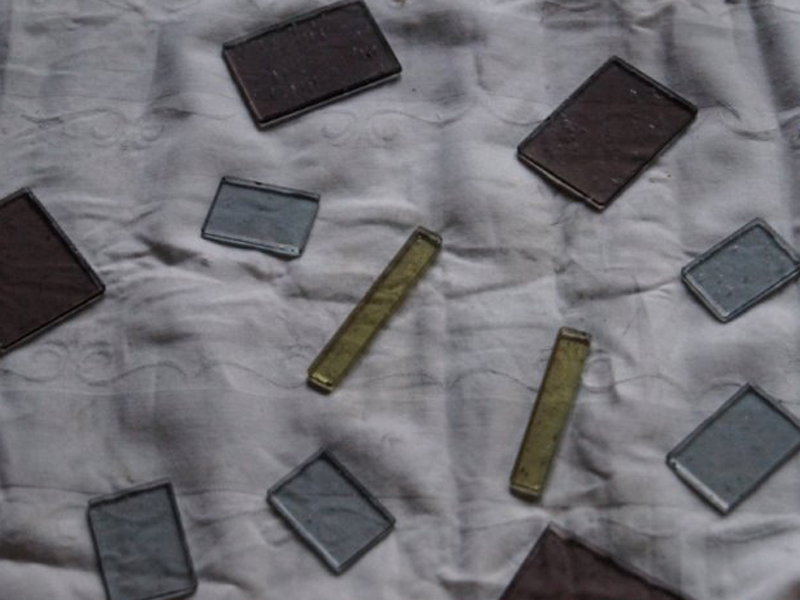 Upcycling der besonderen Art 4 Die zugeschnittenen Glasscheiben