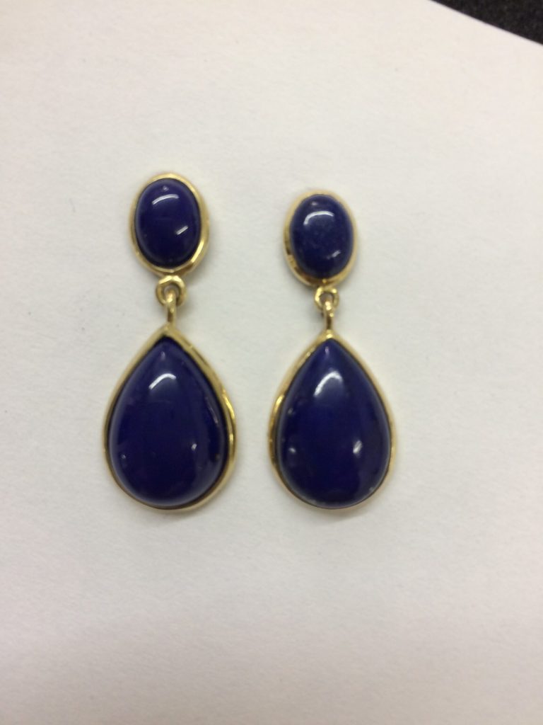 Ohrsschmuck in verschiedenen Varianten 45 Lapis-Lazuli-Ohrstecker