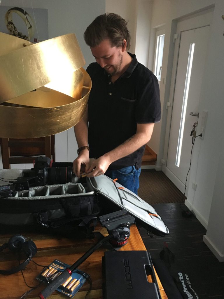 BrittasSchmiede als Drehort für "Hallo Schatz" 2 ein kleiner Teil der Technik