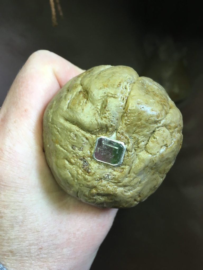 Armreif mit Wassermelonen-Turmalin 6 eingekitteter Wassermelonen-Turmalin