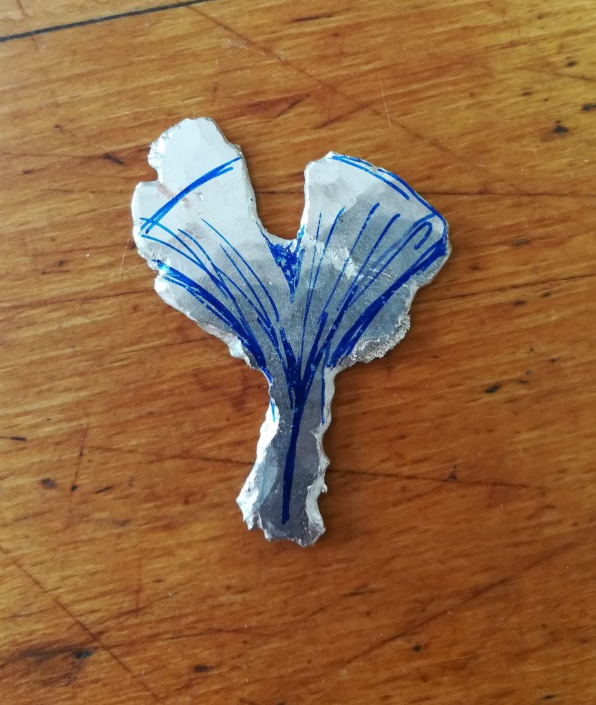 Geschmiedetes Ginkoblatt - von Miriam 3 geschmiedetes Ginkoblatt