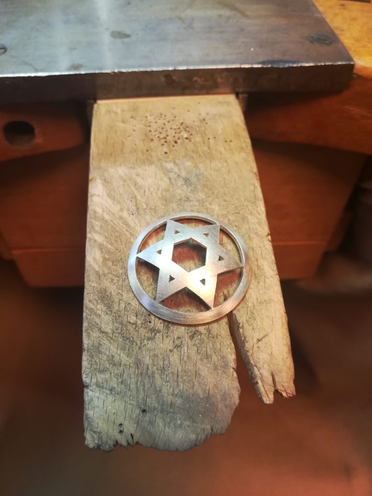 Ajour sägen - von Miriam 7 Sechseck in der Mitte des Sterns