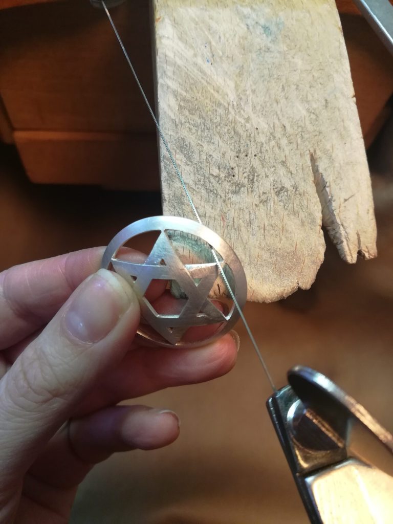 Ajour sägen - von Miriam 8 Flechtsystem sägen