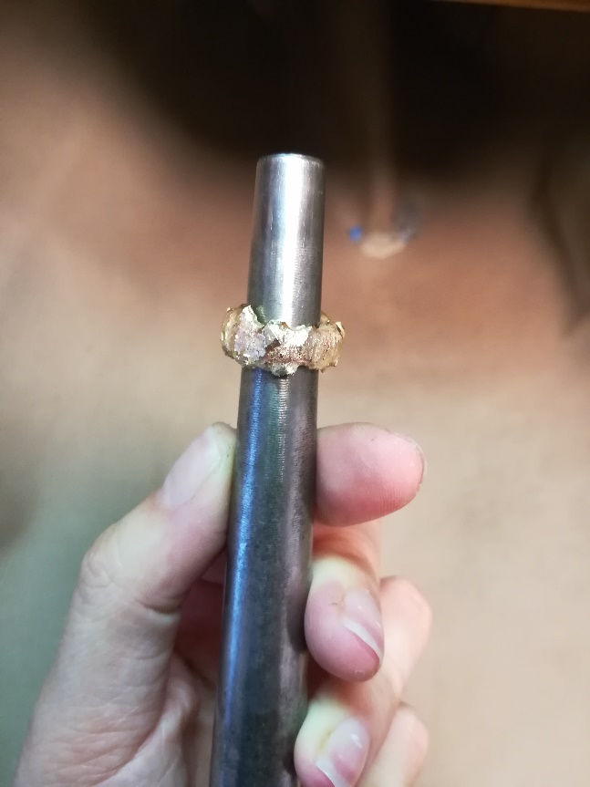 Schmelzring - von Miriam 6 Schmelzring rund schmieden