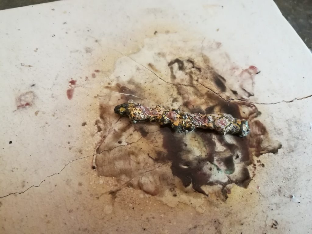 Schmelzring - von Miriam 3 eingeschmolzenes Gold