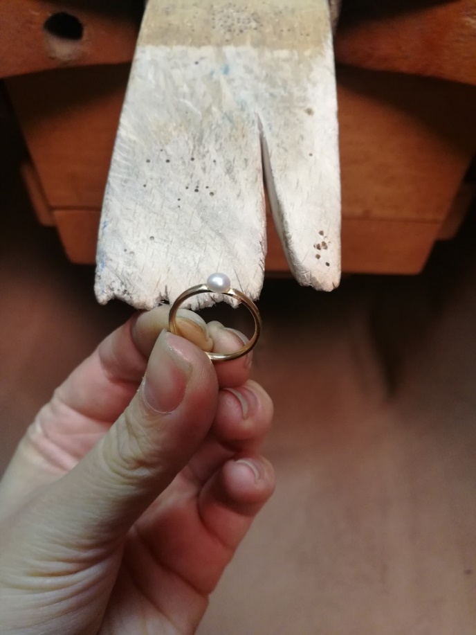 Perlenring - von Miriam 1 fertiger Perlenring