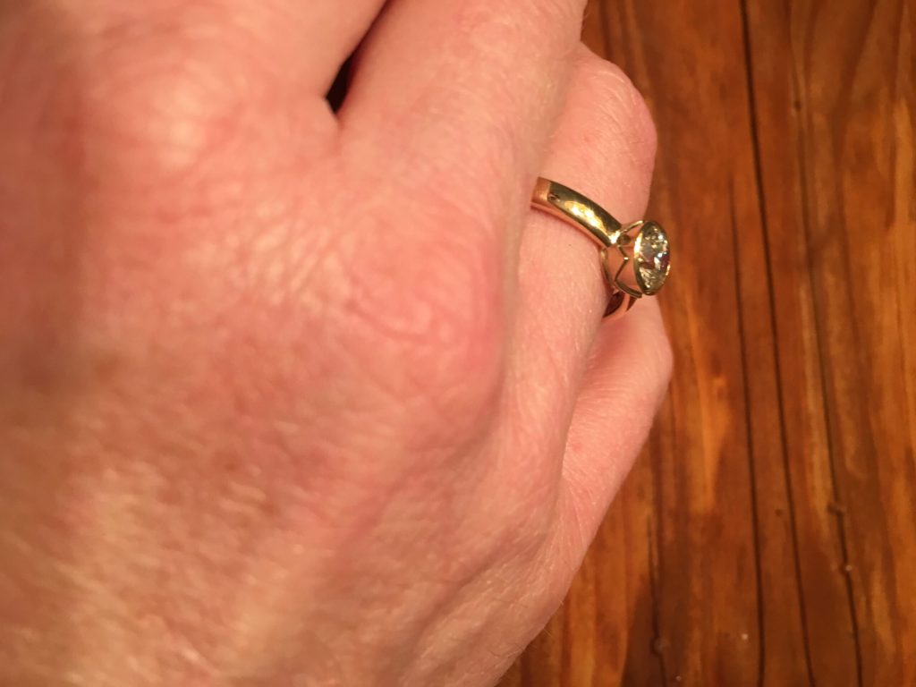 Der Klassiker - Brillantringe 4 Brillantring an der Hand