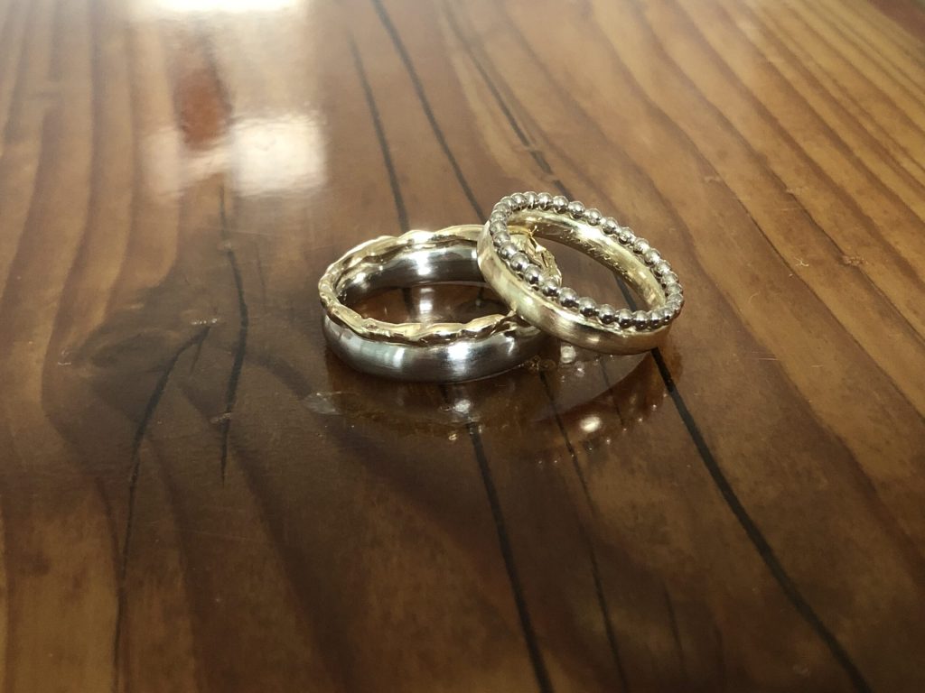Trauringe ganz nach Wunsch 2 Gelb oder Weiß, und oder strukturiert