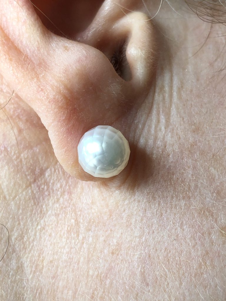 Ohrsschmuck in verschiedenen Varianten 14 Facettiert Zuchtperle als Ohrstecker