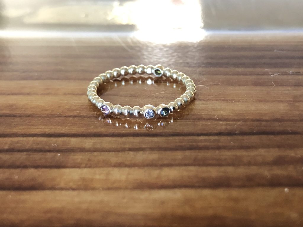 Ringe in allen Variationen 61 Ring mit verschiedenen Turmalinen