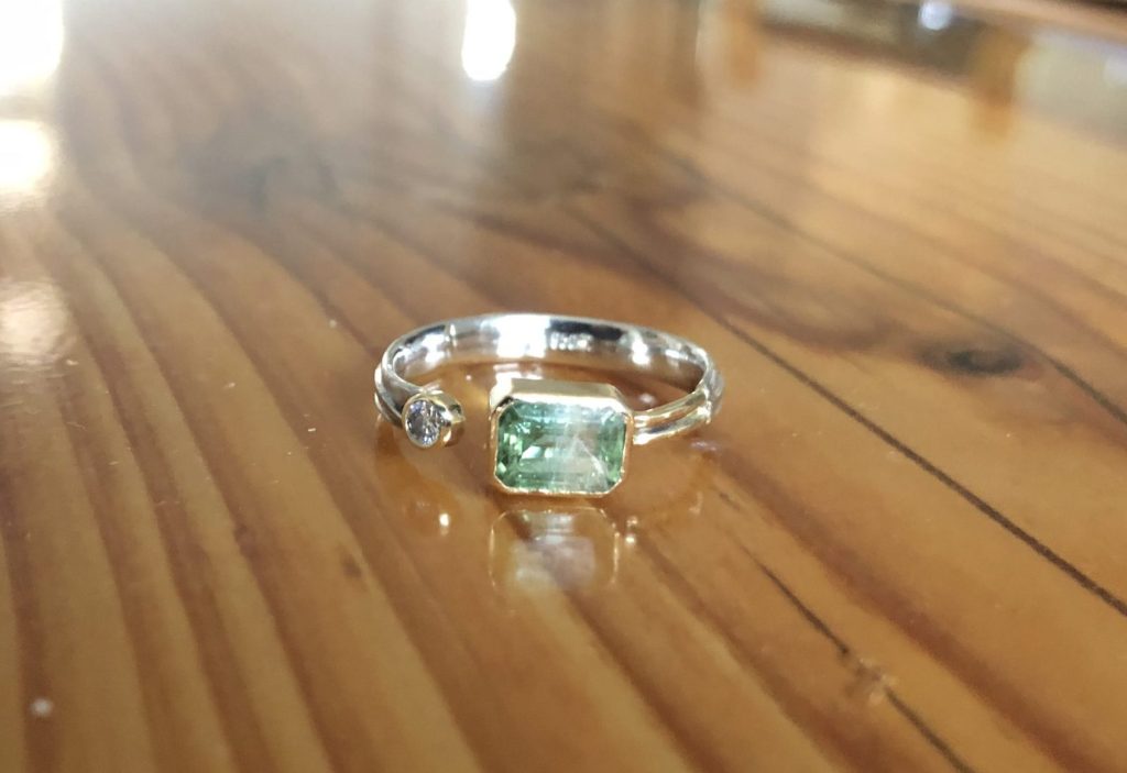 Ringe in allen Variationen 75 Ring mit Turmalin und Brillant