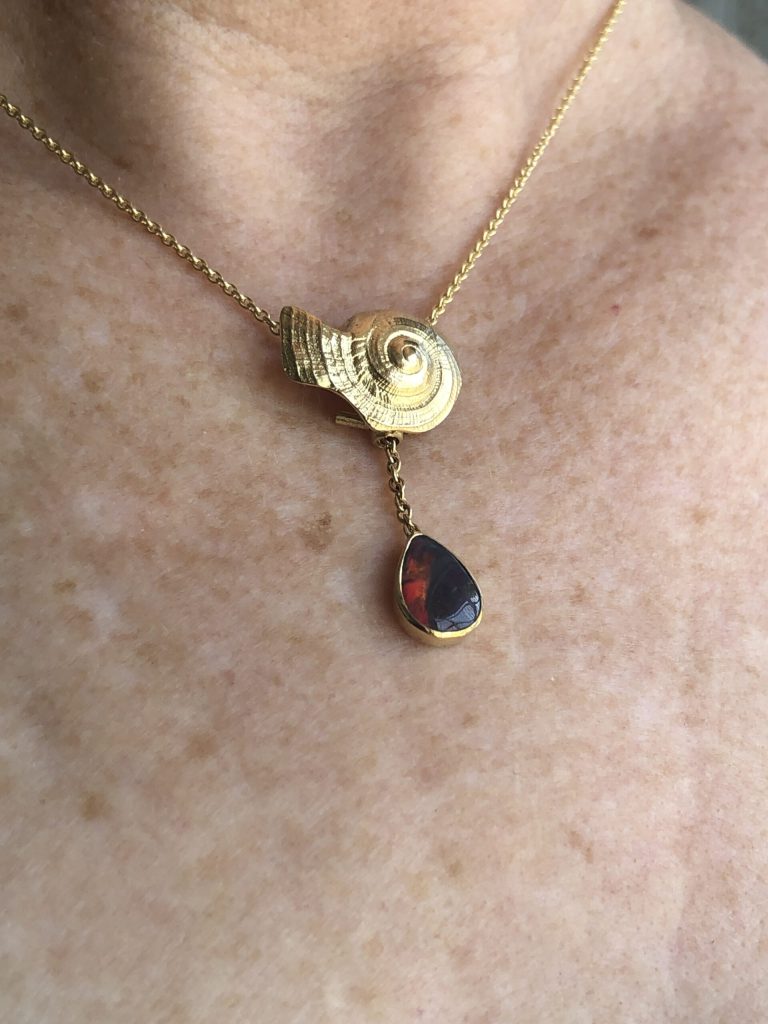 Kettenanhänger in allen Variationen 7 Anhänger mit schwarzem Opal