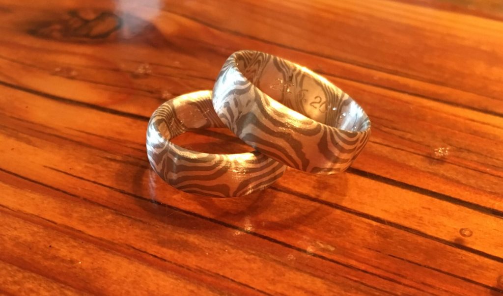 Mokume Gane und der Fingerabdruck - Teil 1 11 Silber und Palladium