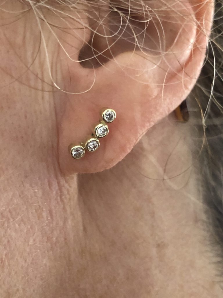 Ohrsschmuck in verschiedenen Varianten 41 Brillant Ohrstecker aus Leftovers