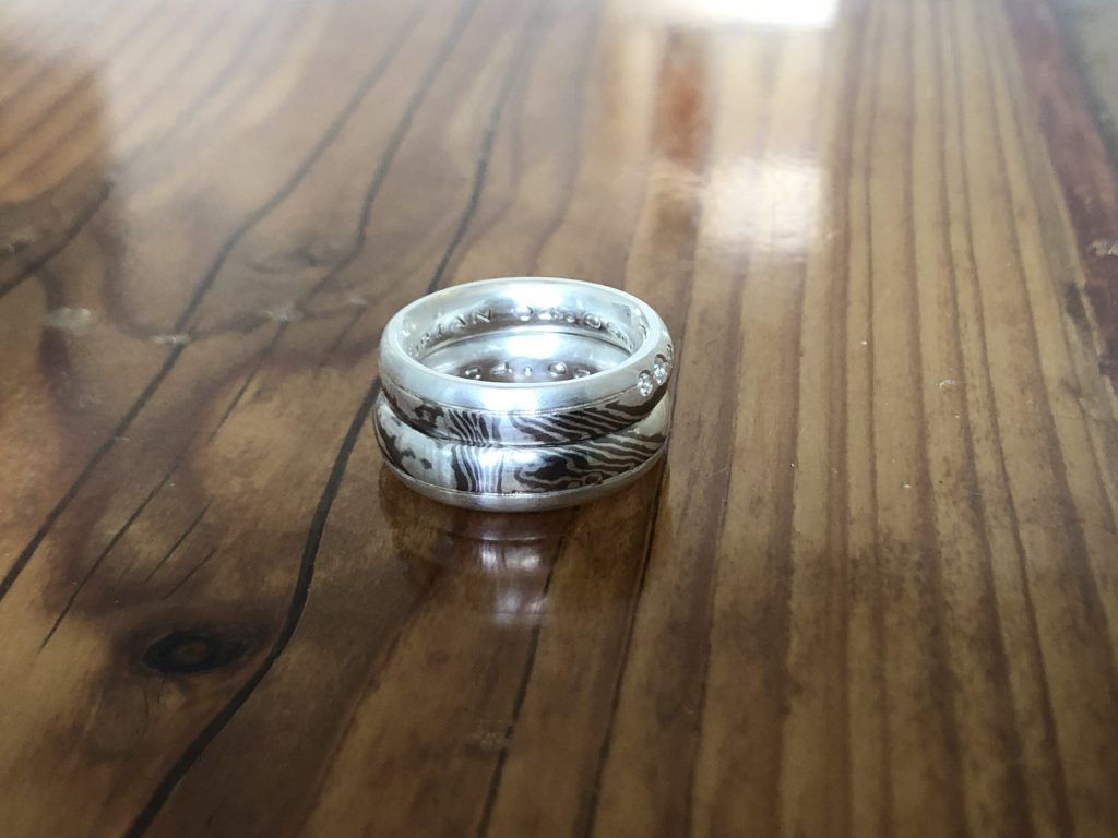 Mokume Gane und der Fingerabdruck - Teil 1 9 das Muster ergänzt sich