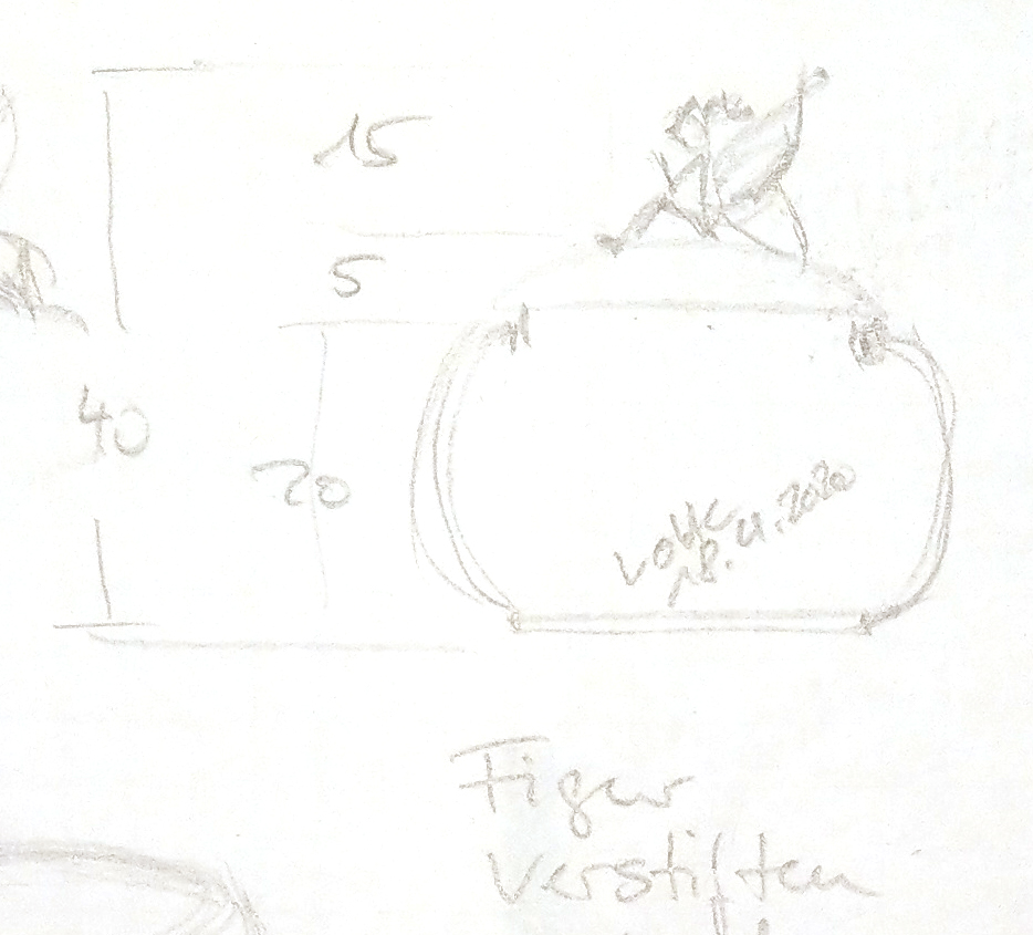 3D-Daten im Goldschmiede-Handwerk 11 Skizze Milchzahndose