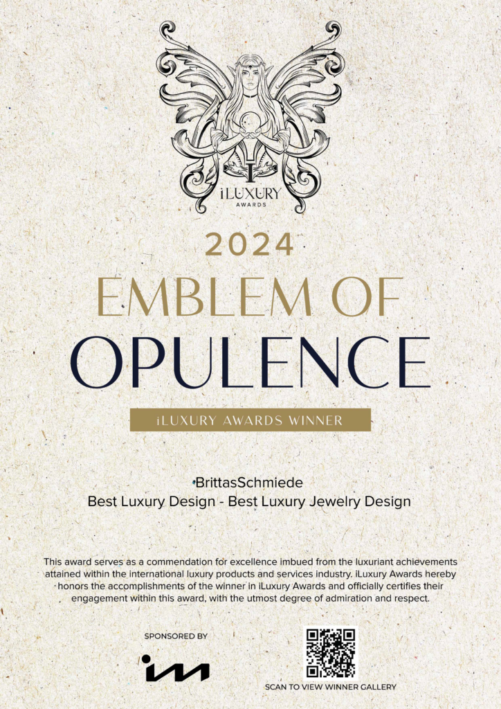 BrittasSchmiede gewinnt den iLuxury Award 2024! 7 e certificate 724x1024 1