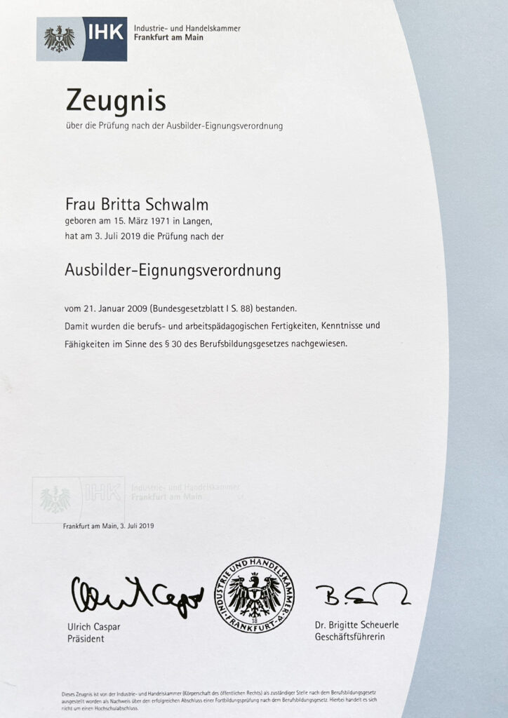 Britta - die Goldschmiedin (Über mich) 4 Ausbilderschein 724x1024 1