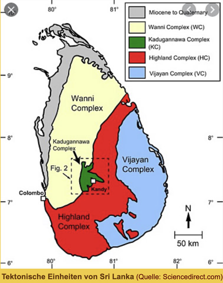 Geologie von Sri Lanka