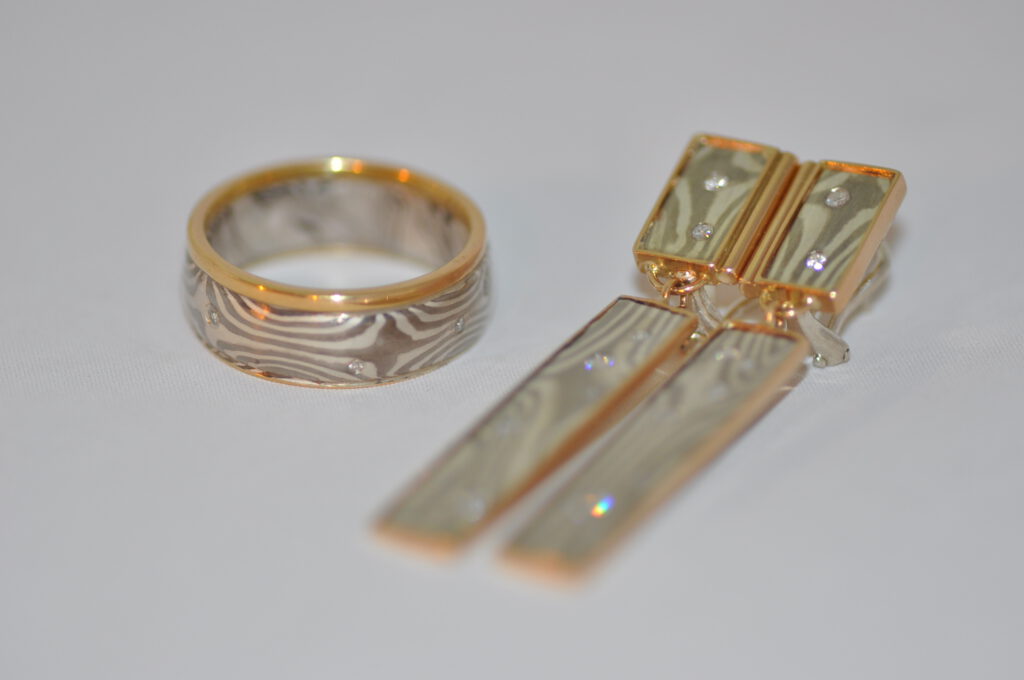 Set Ohrhänger und Ring