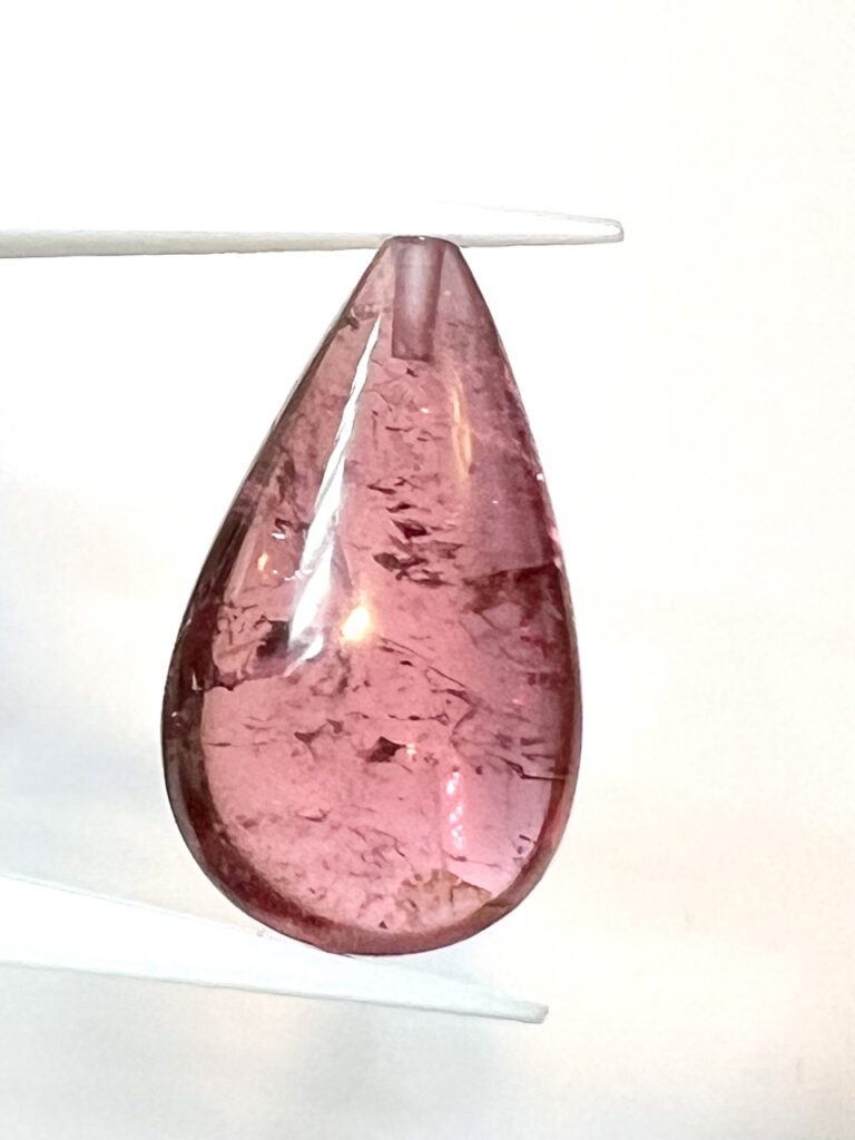 Rosa Turmalin, Cabochon, Pampel