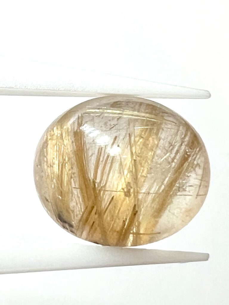 Rutilquarz Cabochon oval