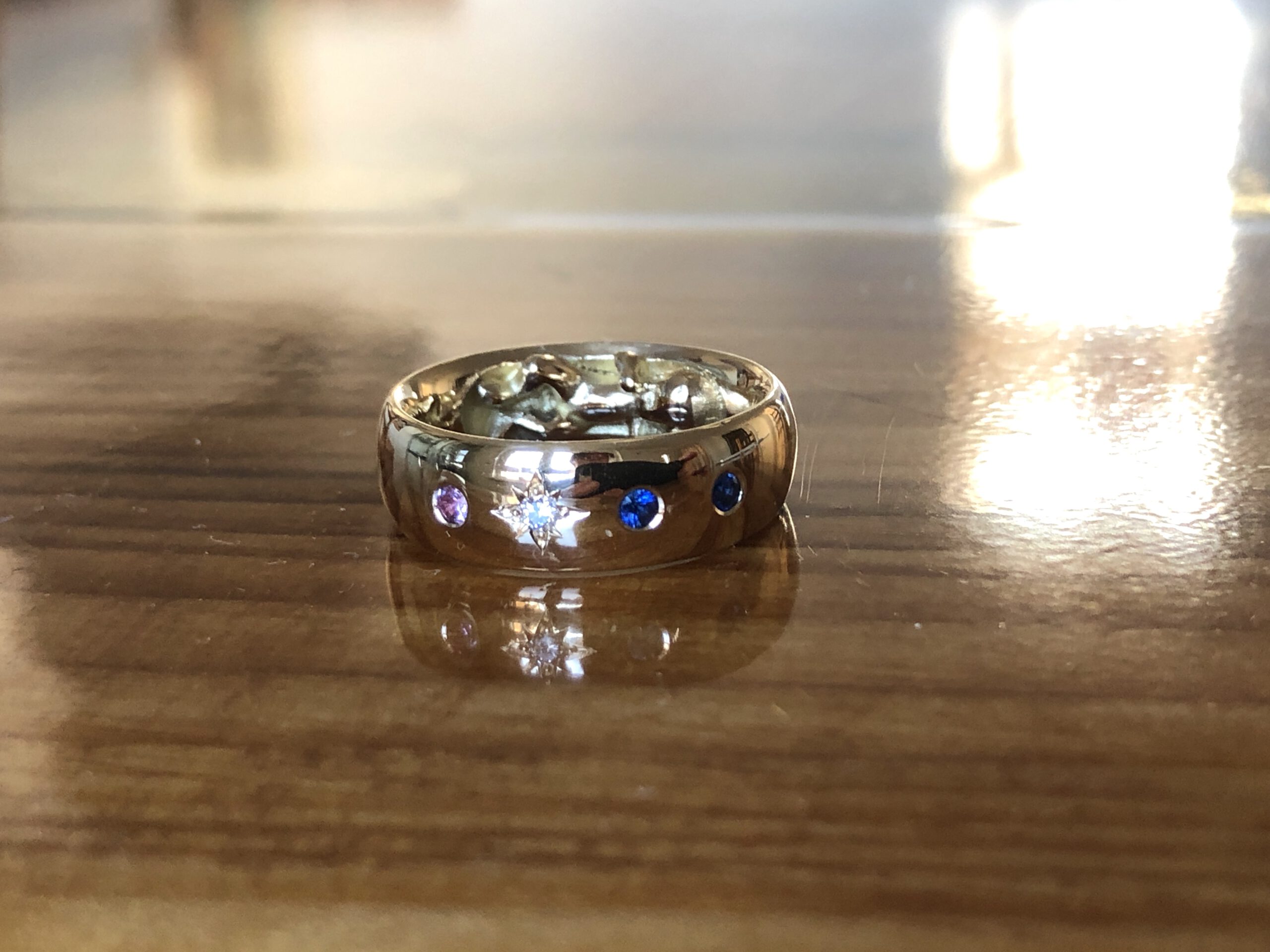 Ring Jamie mit Safir und Brillant