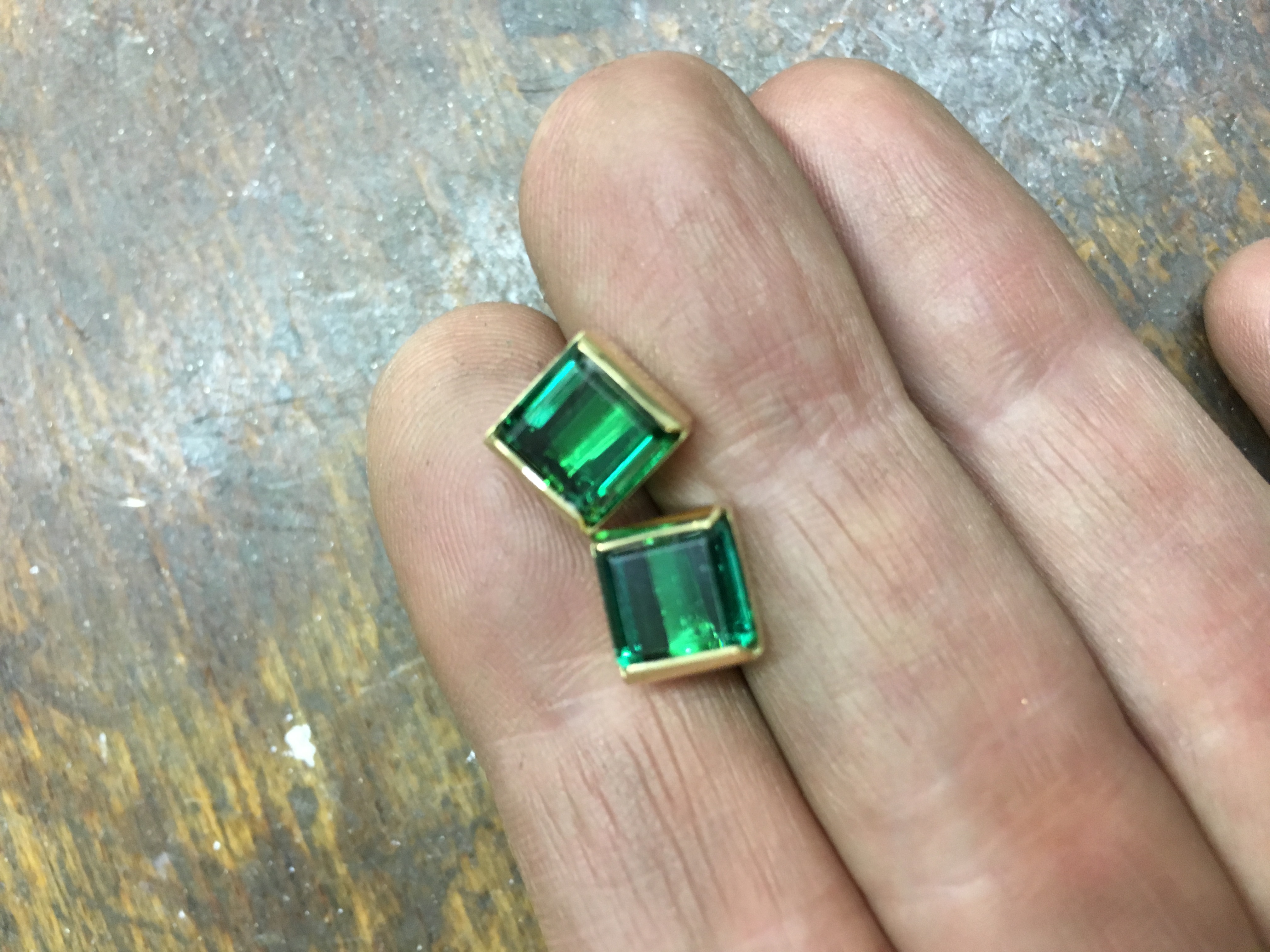 Ohrstecker mit Turmalin