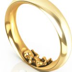 Schmaler Ring Jamie in Gelbgold