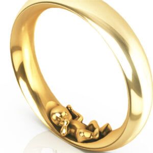 Schmaler Ring Jamie in Gelbgold