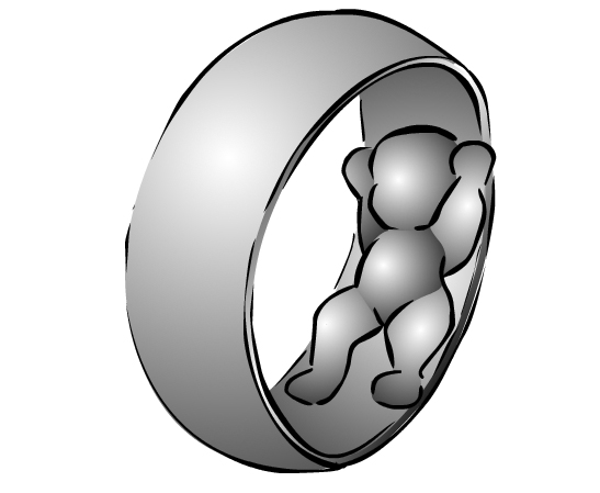 Eine der erste Skizzen, wie der Ring aussehen soll