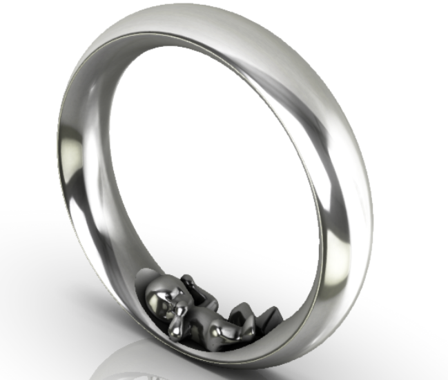 Ring Jamie schmal in Silber