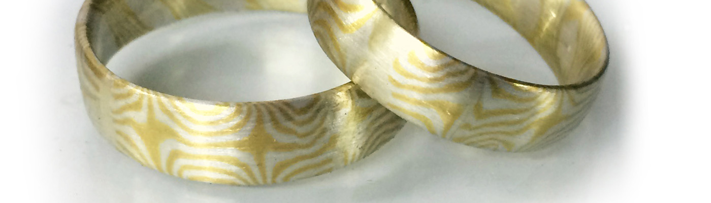 Mokume Gane Trauringe